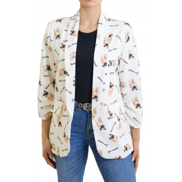Blazer con stampa